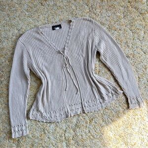 Tan Knit Cardigan